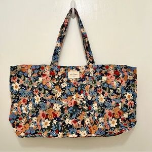 (Rare) Sézane Printed Fall Flowers Tote